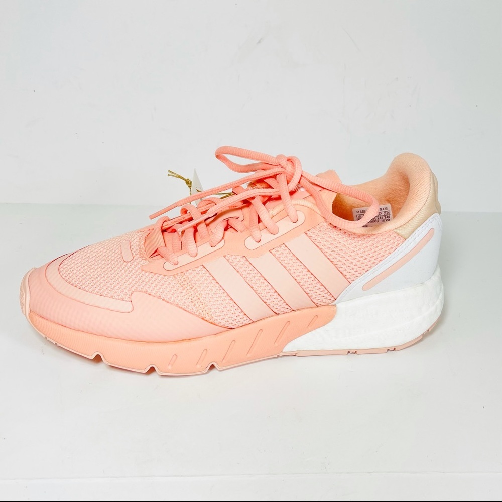 Adidas Originals womens ZX‎ 1K BOOST Vapor Pink/White running shoes Size 7.5